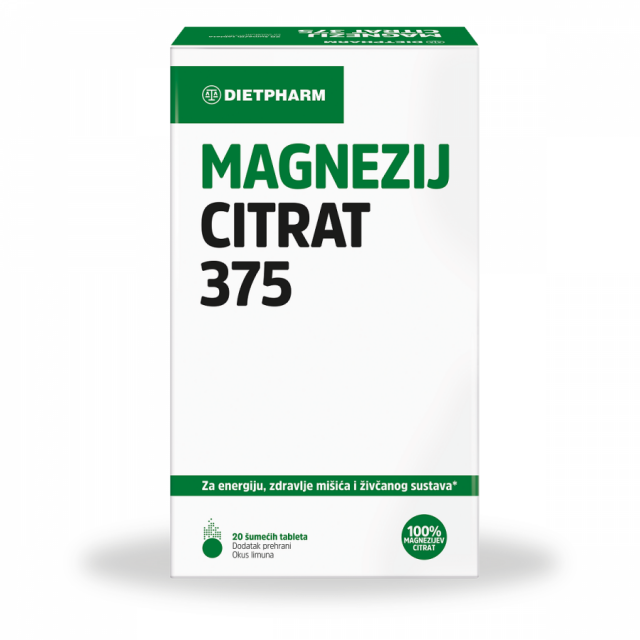 DIETPHARM MAGNEZIJ CITRAT 375 EFF A20